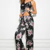 Women's Sleepwear Fashion Women Ladies Sleeveless Black Lace Floral Nightwear Pyjamas Sets Soft Comfortable Sexy Fashion Sets Selling 230428