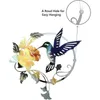 Garden Decorations Metal Decor Colorful Wall Silhouette Modern Bird Art Sculptures For Outdoor Decoration Yard