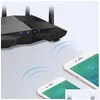 Router Epacket Tenda Ac11 Ac1200 Router Wifi Gigabit 2 4G 5 0Ghz Ripetitore wireless dual-band 1167Mbps con antenne ad alto guadagno237272J Dhqac