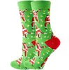 Christmas Socks Cotton Funny Men Graphic Socks Santa Claus Elk Snowman Cartoon Long sock Breathable 2023 Xmas Happy Stocking Gift