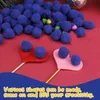 Sapphire Blue Craft Pom Poms PomPom Balls, for DIY Arts, Crafts Projects, Christmas Home Decorations