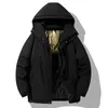 Men's Down Parkas Outdoor Casual Coat Oversize 4XL 5XL Thick 2023 Keep Warm Winter Black Padded Graphen Waterproof Jacket 231128