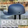 Motorcycle Helmets Helmet Retro Black Adt Open Face Half Moto Vintage Fl Baseball Cap Accessories Duck Motorbike Riding Drop Delivery Dhpgx