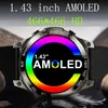 Smartwatches für Herren NFC DM50 Smartwatch AMOLED 1.43" 466*466 HD 7 Tage Akkulaufzeit IP68 wasserdicht Bluetooth Call