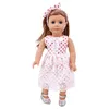 Doll Accessories Doll Clothes Dress Veil College Style Fit 18Inch American Doll Girls And 43Cm Born Baby item Generation Baby Girls Toy Gift 230427