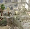 Zestawy pościeli 100%Zestaw bawełny retro flora mały arkusz łóżka szalowego kołdra kołdra Queen/Twinvaiduryd