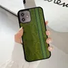 Designer Designer Case Classic zielone litery fonegaza dla iPhone'a XS 14 Pro Max plus 13 12 11 Stripe Shockproof tylna okładka 2023