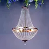 Lustres de cristal dourados de luxo para decoração de festas de eventos Modernos pendurados iluminação LED lustre decorativo para casamentos decoração de hall de celas 1032