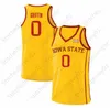 Maglia da basket personalizzata Iowa State Cyclones NCAA College 1 Izaiah Brockington 11 Tyrese Hunter 22 Gabe Kalscheur 14 Jeff Hornacek 3 Tre Jackson