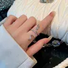 Pierścienie zespołu 17 km mody srebrny kolor pierścienia węża Regulowane Pierścień Zwierząt Osobowość Punk Hiphop Pierścień Zestaw Party Biżuteria Prezenty 2023 NOWOŚĆ Z0428