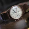 Cinturini per orologi Cronografo in bronzo Orologi da uomo 1963 Pilot 40mm Tianjin St1901 Orologio meccanico a carica manuale Orologi da polso vintage Air Force Sapphire 231127
