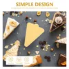 Dinnerware Sets 100 Sheets Triangle Dessert Bases Small Cake Boards Birthday Toppers Cakes Serving Tray Pizza Baseboard Trim