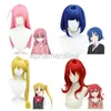 Trajes de anime Anime Bocchi The Rock Gotou Hitori Yamada Ryo Peruca Cosplay Adereços Perucas de cabelo sintético resistentes ao calor para festa de Halloween Role Play zln231128