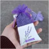 Party Favor 7 Styles Partys Purple Cotton Organza Lavender Sachet Empty Bag Diy Dried Flower Ward Decoration Centerpieces Christmas Dhl5E