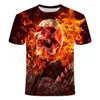 Men's T Shirts 2023 Fashion Skull Man's T-shirt 3D Print Vintage Men Clothing Summer Tops Tee Overdimasy Shirt Streetwear