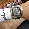 Designer Ri mlies Luxury watchs Rm052 Mechanics Ghost Watch mens Demi Classic Legend Hollowed Out Skull Outline Highlights