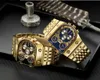 أزياء الأعمال الترفيهية الساعات الرجال 47 مم فرقة الصلب Glow Sport Wrstwatch Quartz Watch Gold Best Dhgate Watches Montre de Luxe