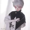 Куклы Satani Doll BJD 14 Британский стиль Фуллета белой рубашки с длинным лонжевиком с черными дарами смолы 230427