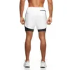 Short de course 2 en 1 pour hommes, Double pont, Sport, Fitness, musculation, séchage rapide, pantalons courts, entraînement, gymnastique