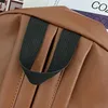 Torby szkolne Vintage PU skórzane plecak Large College Torba dla studentów nastolatków Travel Casual Bookbag 517D