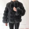 Manteau en fausse fourrure pour femme, veste automne-hiver 2023, gilet naturel, col montant, manches détachables, élégant, thermique, 231127