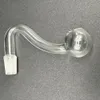 10mm mâle femelle narguilé clair épais verre Pyrex brûleur à mazout conduites d'eau pour les plates-formes fumer Bongs grands bols pour la fumée