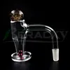 Beracky Full Weld Vortex Terp Slurper Smoking Quartz Banger met Dichro Glass Marble Ruby Emerald Pearls Quartz Pilaar 20mmod afgeschuinde rand Slurper nagels voor bongs