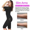 Arm Shaper Colombianas Post-Surgery Full Body Arm Shaper Body Suit Powernet Girdle Black Waist Trainer Corsets Slimming Shapewear 231128