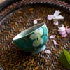 Teaware 125 ml peint à la main Lotus tasse à thé glace craquelée peut soulever la tasse principale ménage sous glaçure couleur Lager bol à thé Kungfu thé Drinkware