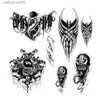 Tattoos farbige Zeichenaufkleber 1/6 weiblicher Soldat Mini Farb Tattoo Schmetterling Blumen Aufkleber Aufkleber einfach wasserdichte Puppenzubehör passen 12 '' Actionfigur BodyL231128