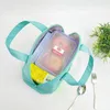 Dinnerware Double Compartment Lunch Bag For Women &Kids Insulated Tote Waterproof Leakproof Cooler Pink