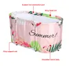 Bathtubs Portable Folding Bathtub Set Tub Bucket Kit Soaking Bathing Tub For Adult Kids Family Beauty Spa Bathtub