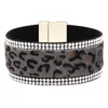 Bracelet 2023 mode cuir femmes Bracelet cheval crin imprimé léopard aimant boucle pour Original Jewlry cadeau