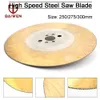 Zaagbladen 1pc HSS Circular Saw Blade Cutting Disc TiNCoated for Metal Copper Iron Stainless Steel Pipe Bar Aluminum 10''/11''/12''