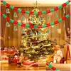 Dekoracje świąteczne Święty Mikołaj Banner Wesoły wystrój domu 2023 Xmas Drop Ornaments Wakacyjny impreza Navidad Kerst Year Dostawa Gar DH83Q