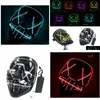 Party Masks Funny Mask From The Purge Election Year Great For Festival Cosplay Halloween Led Light Drop Delivery Home Garden Festive Dhgmg