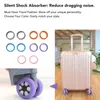 Сумки для хранения, чехол на колеса багажа, силиконовый шумопоглощающий цветной мягкий защитный чехол для чемодана