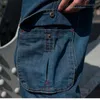 Pantaloncini da uomo Summer Denim Cargo Pantaloni corti Tasca grande Pantaloncini da uomo Hip Hop Loose Plus Fat Plus Size Jean Short Male 230428