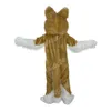 Halloween Brown Fox Dog Wolf Mascot Costume Cartoon Anime Postacie Unisex Dorośli rozmiar świąteczny przyjęcie na zewnątrz strój reklamowy