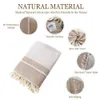 Table Cloth Cotton Linen Tablecloths Wrinkle Free AntiFading Tassel Rectangle Indoor Outdoor Dining Cover 231127