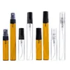 2 ml 3 ml 5 ml 10 ml Glass Mist Spray Bottle Refillable Parfymflaskor Exempel på flaskor Kosmetiska behållare GQSQR