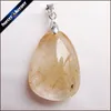 Pendant Necklaces Rare Natural Quartz Rutilated Garden Crystal Red Or Gold Necklace Stones And Minerals MS902