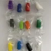 510 Silicone Rubber Disposable Drip Tips Mouthpiece Colorful Silicone testing caps Tester with individual package for kit ZZ