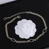 Luxury Chains Necklaces Designer Woman Necklace Ch Jewelry Fashion Brand Collana Female Collier Ornaments Collar Silvery Accessories Party