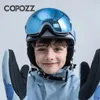 Ski Goggles COPOZZ Brand Kids 415 years old Professional Antifog Child Snowboard Double UV400 Skiing Mask Glasses 231127