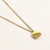 New Luxury Fritillaria Pendant Necklace Designer Couple Gift Choker Wedding Party 18K Gold Plated Necklace Design for Women High Grade Love Jewelry Wholesale