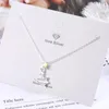 Catene Starcatcher Paper Airplane Clavicle Chain Collana color argento per le donne Gioielli delicati estetici all'ingrosso