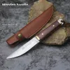 Tillbehör Portable Knife Mini Fixed Blade Knife Sandalwood Handle Tactical Hunting Fishing Survival Knives SelfDefense EDC Tools