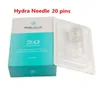 Hydra Igle 20 Pins Aqua Microneedle Mezoterapia tytanowe złote igły drobne dotyk System Roller Derma Stamp Aplikator 6486524