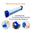 Zaklampen Torches Emergency LED -buis Licht T5 DC5V USB -oplaadbare magneet Installeer draagbaar voor campingwandelen